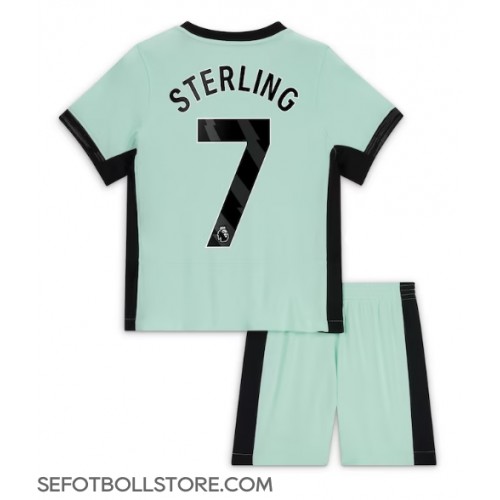 Chelsea Raheem Sterling #7 Replika babykläder Tredjeställ Barn 2023-24 Kortärmad (+ korta byxor)